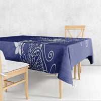 Blue Hawaii Tablecloth Hammerhead Shark Tattoo Curve Polynesian LT14 - Polynesian Pride