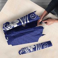 Blue Hawaii Umbrella Hammerhead Shark Tattoo Curve Polynesian LT14 - Polynesian Pride