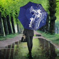Blue Hawaii Umbrella Hammerhead Shark Tattoo Curve Polynesian LT14 - Polynesian Pride