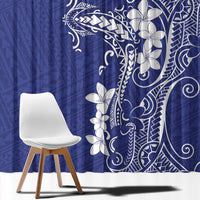Blue Hawaii Window Curtain Hammerhead Shark Tattoo Curve Polynesian - Polynesian Pride