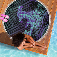 Purple Paradise Hawaii Beach Blanket Hammerhead Shark Tattoo Curve Polynesian LT14 - Polynesian Pride
