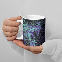 Purple Paradise Hawaii Ceramic Mug Hammerhead Shark Tattoo Curve Polynesian LT14 - Polynesian Pride