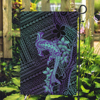Purple Paradise Hawaii Garden Flag Hammerhead Shark Tattoo Curve Polynesian - Polynesian Pride