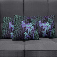 Purple Paradise Hawaii Pillow Cover Hammerhead Shark Tattoo Curve Polynesian - Polynesian Pride