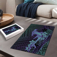 Purple Paradise Hawaii Puzzle Hammerhead Shark Tattoo Curve Polynesian LT14 - Polynesian Pride