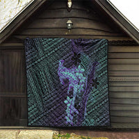Purple Paradise Hawaii Quilt Hammerhead Shark Tattoo Curve Polynesian - Polynesian Pride