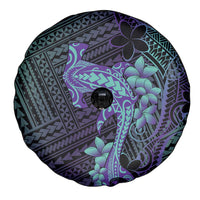 Purple Paradise Hawaii Spare Tire Cover Hammerhead Shark Tattoo Curve Polynesian - Polynesian Pride