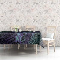 Purple Paradise Hawaii Tablecloth Hammerhead Shark Tattoo Curve Polynesian LT14 - Polynesian Pride