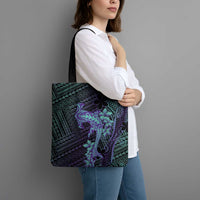 Purple Paradise Hawaii Tote Bag Hammerhead Shark Tattoo Curve Polynesian - Polynesian Pride