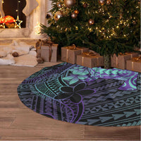 Purple Paradise Hawaii Tree Skirt Hammerhead Shark Tattoo Curve Polynesian - Polynesian Pride