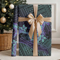 Purple Paradise Hawaii Wrapping Paper Hammerhead Shark Tattoo Curve Polynesian LT14 - Polynesian Pride