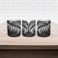 Poutama Korowai New Zealand Ceramic Mug Aotearoa Maori Tattoo - Polynesian Pride