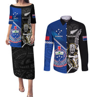 custom-new-zealand-and-samoa-rugby-couples-matching-puletasi-dress-and-long-sleeve-button-shirts-all-black-tiki-fern-mix-manu-samoa-2023-world-cup