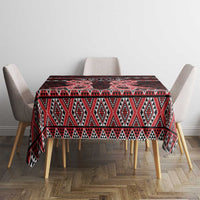 Kia Ora New Zealand Tablecloth Maori Language Week Whero Taniko Motif - Polynesian Pride