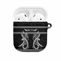 Kia Ora New Zealand AirPods Case Maori Language Week Pango Taniko Motif LT14 Black - Polynesian Pride