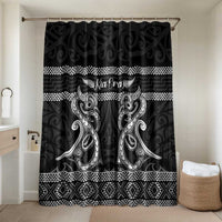Kia Ora New Zealand Bathroom Set Maori Language Week Pango Taniko Motif - Polynesian Pride