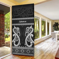 Kia Ora New Zealand Door Cover Maori Language Week Pango Taniko Motif - Polynesian Pride