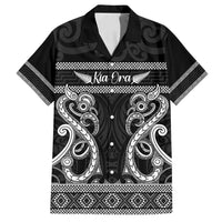 Kia Ora New Zealand Family Matching Summer Maxi Dress and Hawaiian Shirt Maori Language Week Pango Taniko Motif - Polynesian Pride