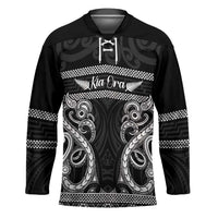 Kia Ora New Zealand Hockey Jersey Maori Language Week Pango Taniko Motif - Polynesian Pride