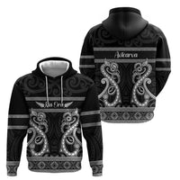 Kia Ora New Zealand Hoodie Maori Language Week Pango Taniko Motif - Polynesian Pride
