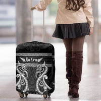 Kia Ora New Zealand Luggage Cover Maori Language Week Pango Taniko Motif - Polynesian Pride