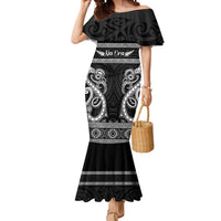 Kia Ora New Zealand Mermaid Dress Maori Language Week Pango Taniko Motif - Polynesian Pride