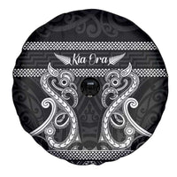 Kia Ora New Zealand Spare Tire Cover Maori Language Week Pango Taniko Motif - Polynesian Pride