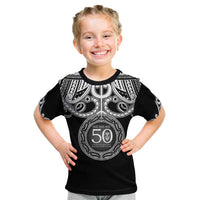 Kia Kaha Te Reo Maori New Zealand Kid T Shirt 50th Anniversary Ake Ake Ake - Polynesian Pride