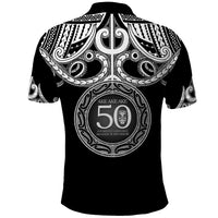 Kia Kaha Te Reo Maori New Zealand Polo Shirt 50th Anniversary Ake Ake Ake - Polynesian Pride