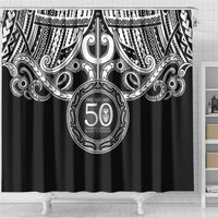 Kia Kaha Te Reo Maori New Zealand Shower Curtain 50th Anniversary Ake Ake Ake - Polynesian Pride