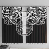 Kia Kaha Te Reo Maori New Zealand Window Curtain 50th Anniversary Ake Ake Ake - Polynesian Pride