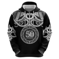 Kia Kaha Te Reo Maori New Zealand Zip Hoodie 50th Anniversary Ake Ake Ake - Polynesian Pride