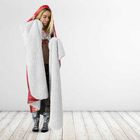 Kakapo New Zealand Christmas Hooded Blanket Meri Kirihimete Pohutukawa - Red Color