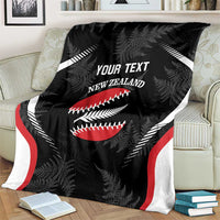 Custom New Zealand Silver Fern Softball Blanket Go Aotearoa LT14 - Polynesian Pride