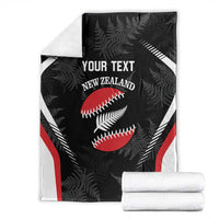 Custom New Zealand Silver Fern Softball Blanket Go Aotearoa LT14 - Polynesian Pride