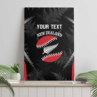 Custom New Zealand Silver Fern Softball Canvas Wall Art Go Aotearoa LT14 - Polynesian Pride
