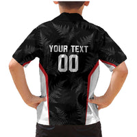 Custom New Zealand Silver Fern Softball Family Matching Mermaid Dress and Hawaiian Shirt Go Aotearoa