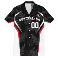 Custom New Zealand Silver Fern Softball Hawaiian Shirt Go Aotearoa LT14 Black - Polynesian Pride