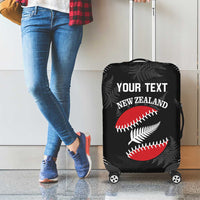 Custom New Zealand Silver Fern Softball Luggage Cover Go Aotearoa