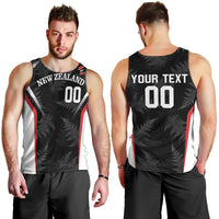 Custom New Zealand Silver Fern Softball Men Tank Top Go Aotearoa LT14 - Polynesian Pride