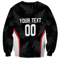 Custom New Zealand Silver Fern Softball Sweatshirt Go Aotearoa LT14 - Polynesian Pride