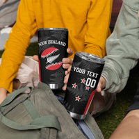 Personalised New Zealand Silver Fern Softball Tumbler Cup Go Aotearoa LT14 - Polynesian Pride
