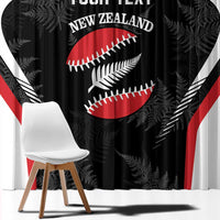 Custom New Zealand Silver Fern Softball Window Curtain Go Aotearoa LT14 - Polynesian Pride