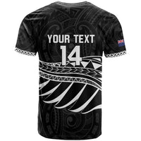 Custom Aotearoa Ice Hockey T Shirt NZ Tiki Mascot - Maori Pattern LT14 - Polynesian Pride