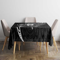 Custom Aotearoa Ice Hockey Tablecloth NZ Tiki Mascot - Maori Pattern LT14 - Polynesian Pride