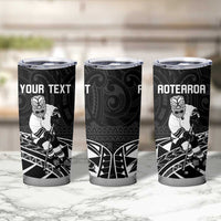 Personalised Aotearoa Ice Hockey Tumbler Cup NZ Tiki Mascot - Maori Pattern LT14 - Polynesian Pride