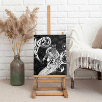 Personalised New Zealand Surfing Canvas Wall Art Aotearoa Maori Tiki Haka LT14 - Polynesian Pride