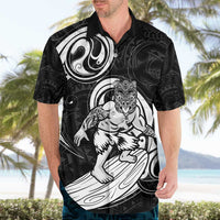 Personalised New Zealand Surfing Hawaiian Shirt Aotearoa Maori Tiki Haka LT14 - Polynesian Pride