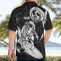 Personalised New Zealand Surfing Hawaiian Shirt Aotearoa Maori Tiki Haka LT14 - Polynesian Pride