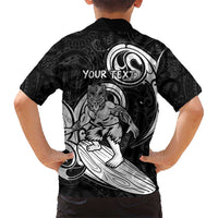 Personalised New Zealand Surfing Hawaiian Shirt Aotearoa Maori Tiki Haka LT14 - Polynesian Pride